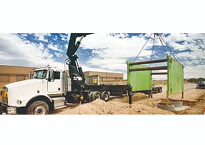 Fotografía de transporte-en-semi-trailer-grua